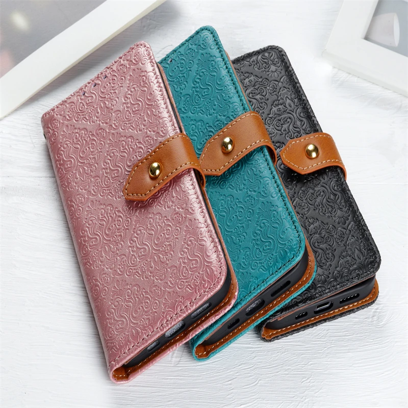 

Fashion Leather Case For Motorola E E6S E7 2020 VISION EDGE S ONE FUSION PLUS POWER Invisible Bracket Card Holder Wallet Cover