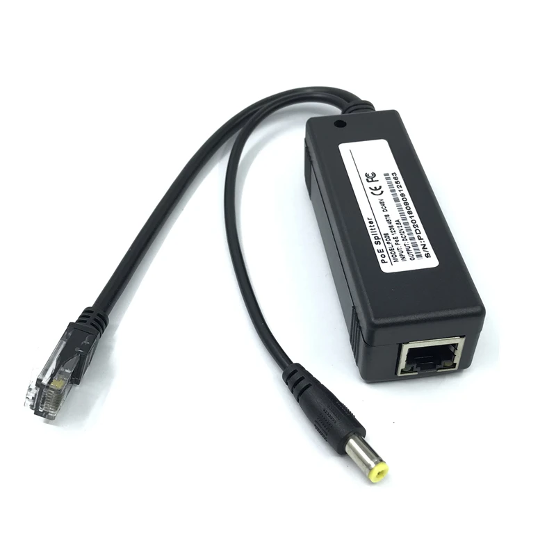 Активный изолированный разветвитель PoE IEEE802.3af 12 В 100 адаптер Инжектор poe разъем