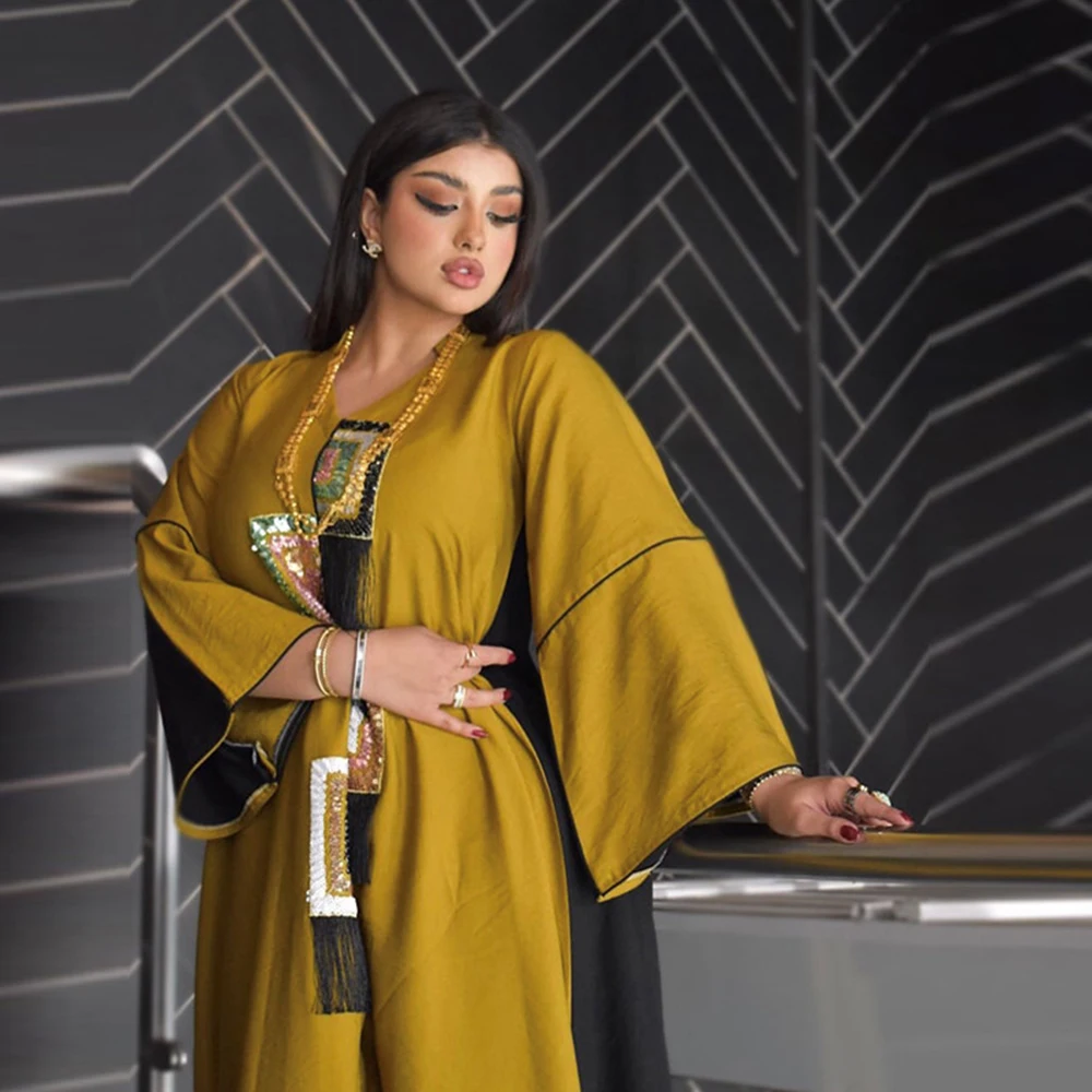 Abaya Dubai Muslim Turkey Maxi Long Dress Kaftan Turkish Dresses Abayas For Women Robe Longue Femme Caftan Marocain De Soiree