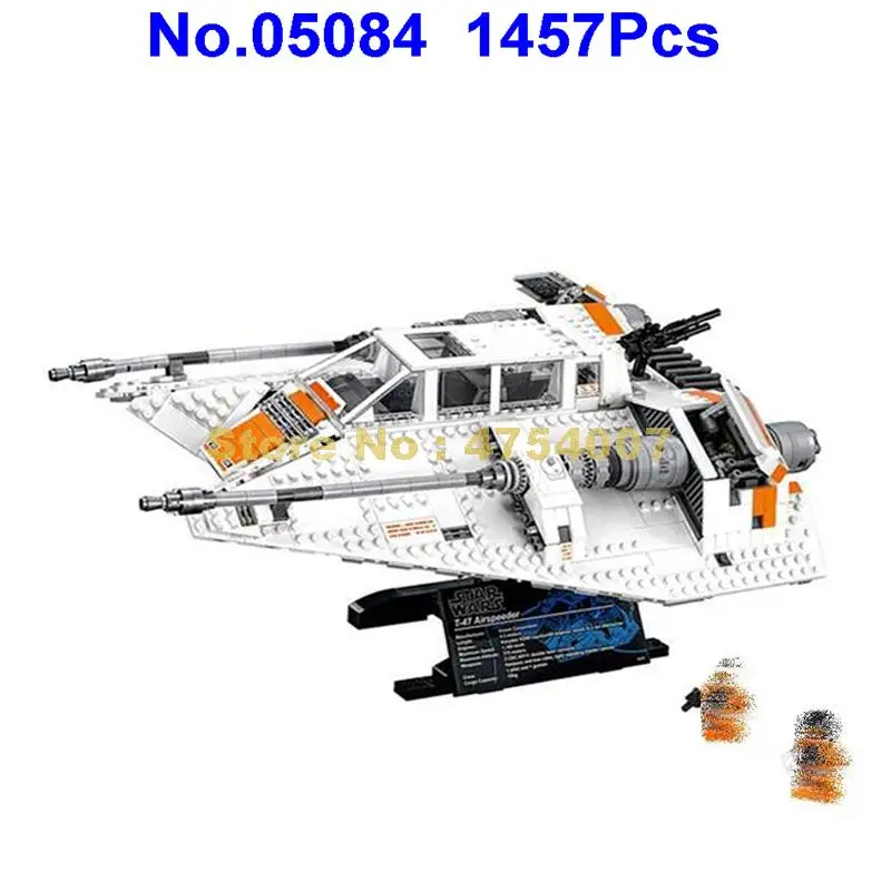1457 шт Звездные войны rebel snow speeder fighter 2 фигурки строительный блок 10129 игрушка