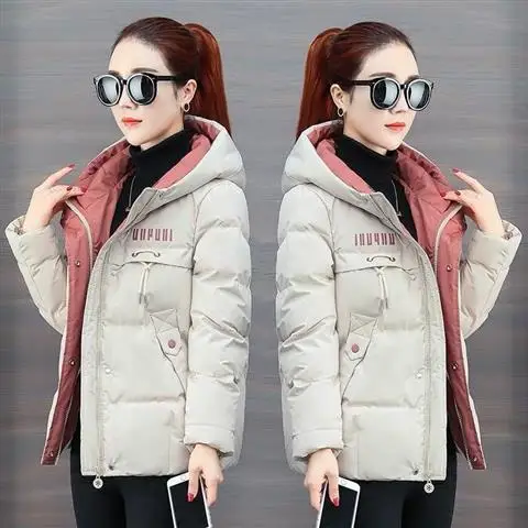 

Down cotton padded jacket women's short off-season 2020 new student tooling school overcome cotton padded jacket loose thickened