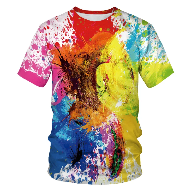 

Summer fashion men and women T-shirt 3D graffiti printing casual T-shirt funny clothing Asian size 110-6XLT shirt