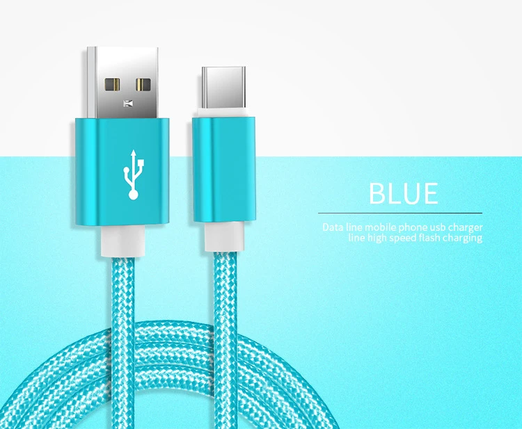 Кабель быстрой зарядки usb type C для Samsung Galaxy S8 S9 S10 A50 Note 10 3m 2m usb-кабель type c Cabo type-c для Xiaomi mi 9T A3 mi 9T