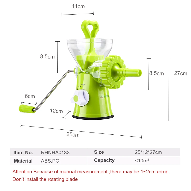 

Multifunctional Home Manual Meat Grinder For Mincing Meat/Vegetable/Spice Hand-cranked Meat Mincer Sausage