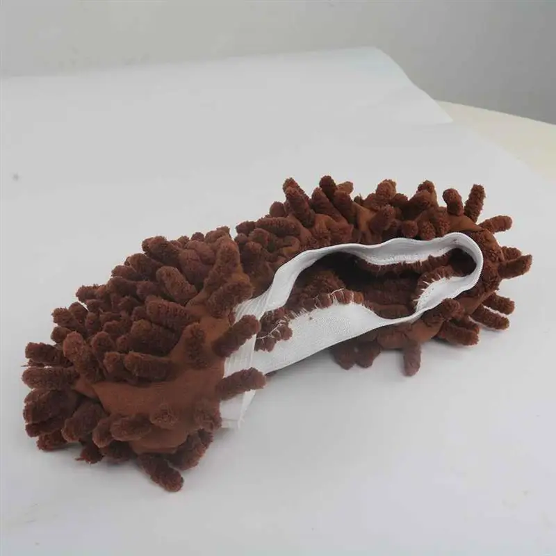 

1pc Washable Mop Slipper Chenille Fibre Shoe Cover House Floor Cleaning Mop Shoes Dusting Cleaning Foot Shoe Cover