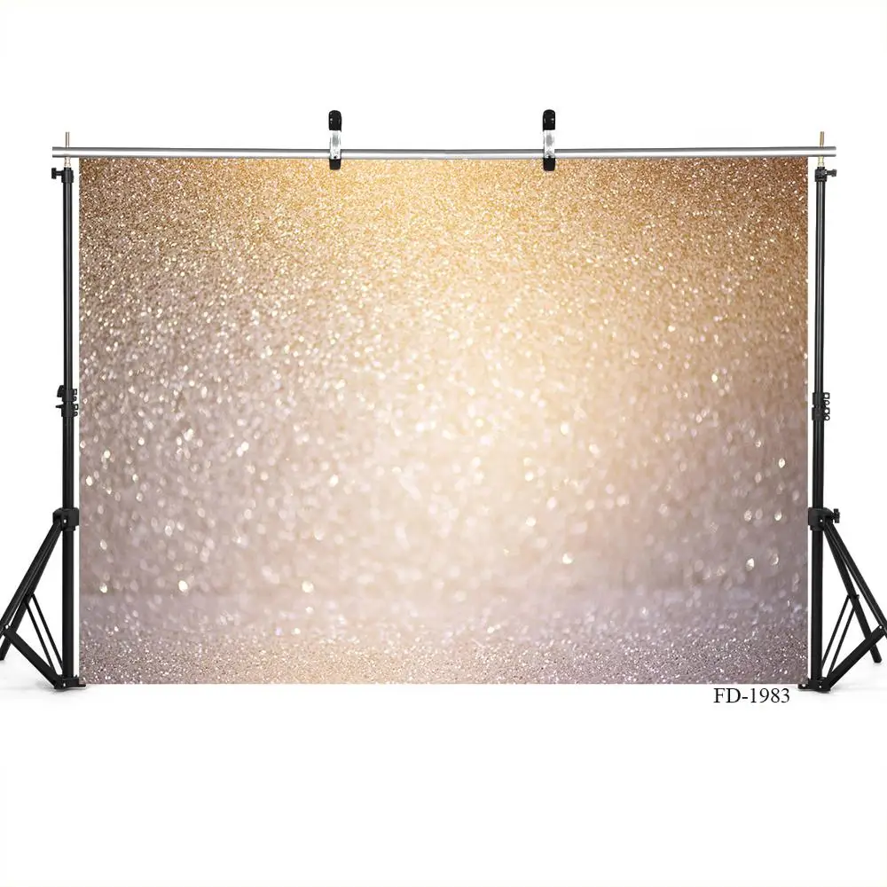 Фон для студийной фотосъемки с изображением Золотой мечты Блестящий светильник