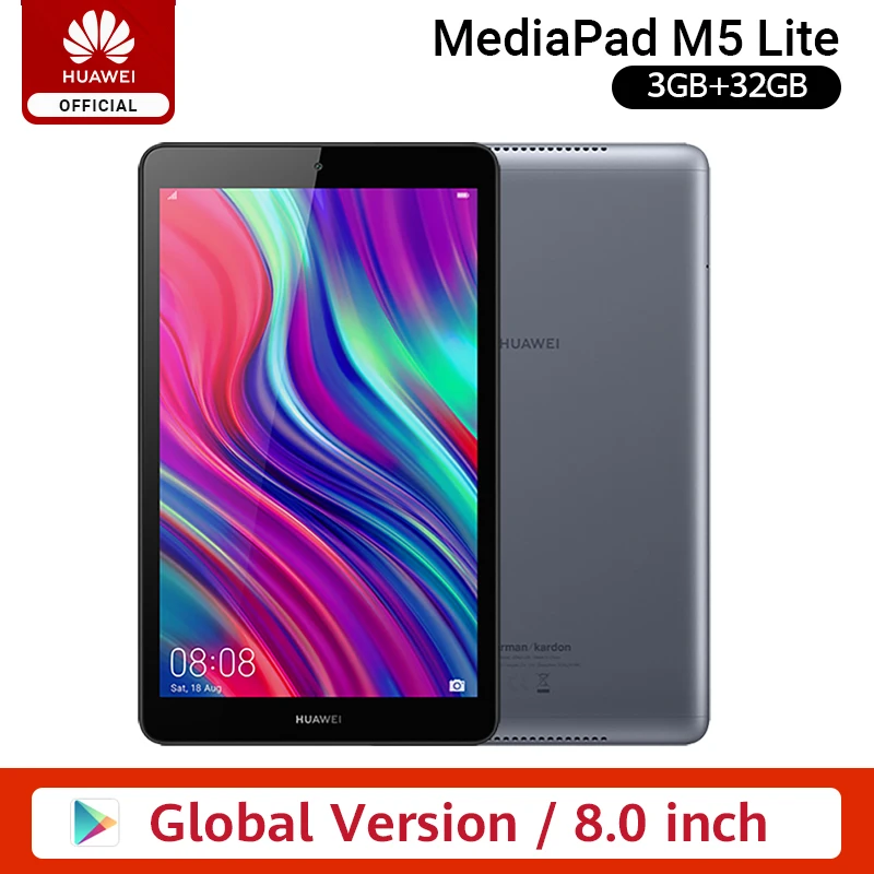 Глобальная версия HUAWEI MediaPad M5 lite планшетный ПК 8 0 '&#x271920x1200 дисплей 3 ГБ 32 Kirin 710 5100