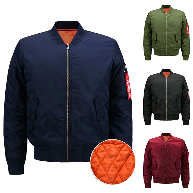 HEFLASHOR мужская зимняя куртка модная Осенняя застежка-молния бейсбольная-1