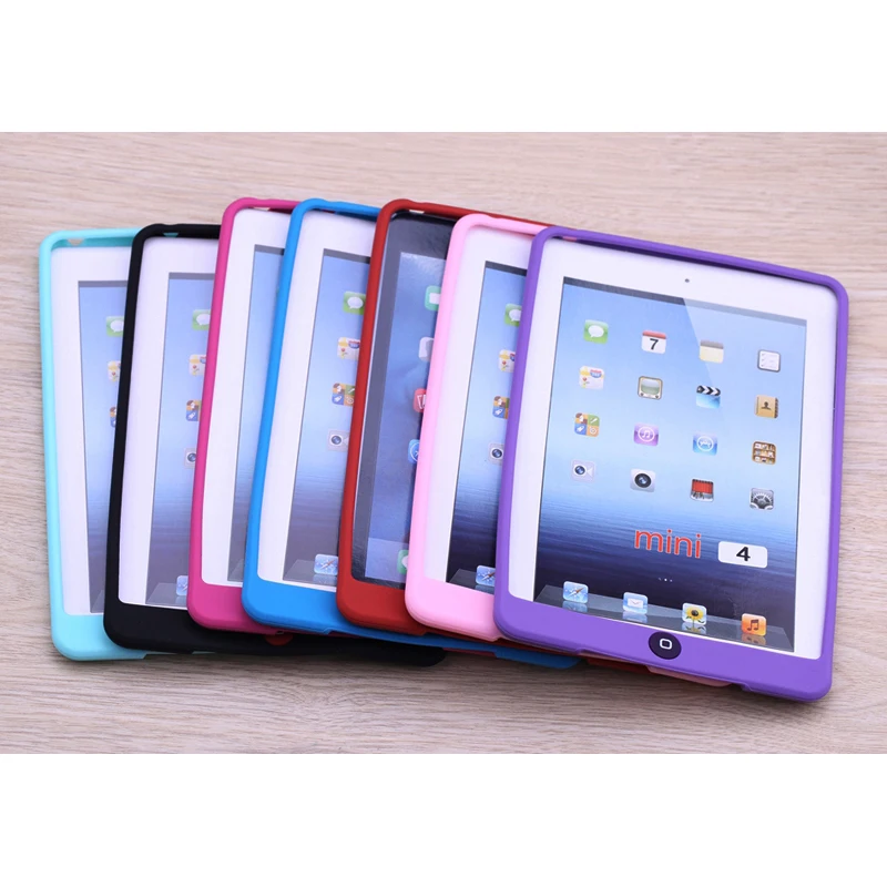 Мягкий силиконовый резиновый чехол из ТПУ для iPad Mini4 Mini5 гелевый Чехол защитный Mini