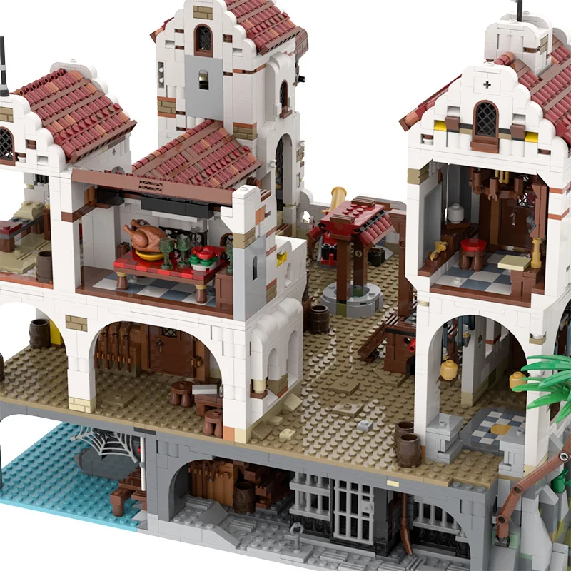 

Eldorado Fortress Pirate Building Blocks for Kids, Barracuda Bay Building Bricks Toy, Pirate Themed Series, Code 49155, Compatib