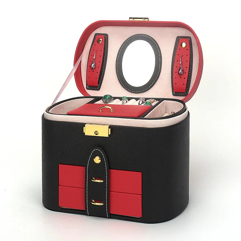 New Jewelry Box Large-capacity Jewelry Box Makeup Storage Box Jewelry Multilayer Jewelry Storage Box packaging box