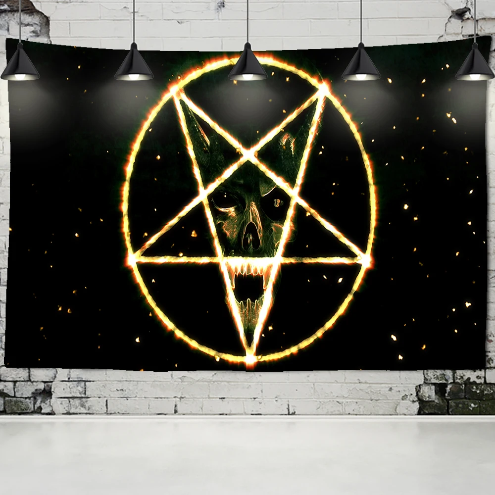 Настенный Гобелен Witchcraft дешевая спальня таинственные пятиугольные символы