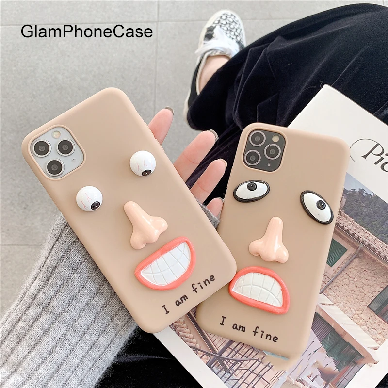 GlamPhone чехол-пародия Экспрессия чехол для телефона iPhone11Pro/Max X XS Max XR Мягкий