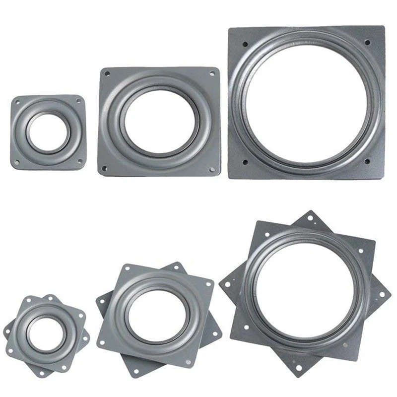 2X вращающаяся металлическая пластина подшипника Lazy Susan-95X95X9 мм и 155X155X9 |