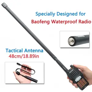 SMA-Female Двухдиапазонная 144430 МГц Складная тактическая антенна для Baofeng UV-9R Plus GT3WP PLUS UV9R рация