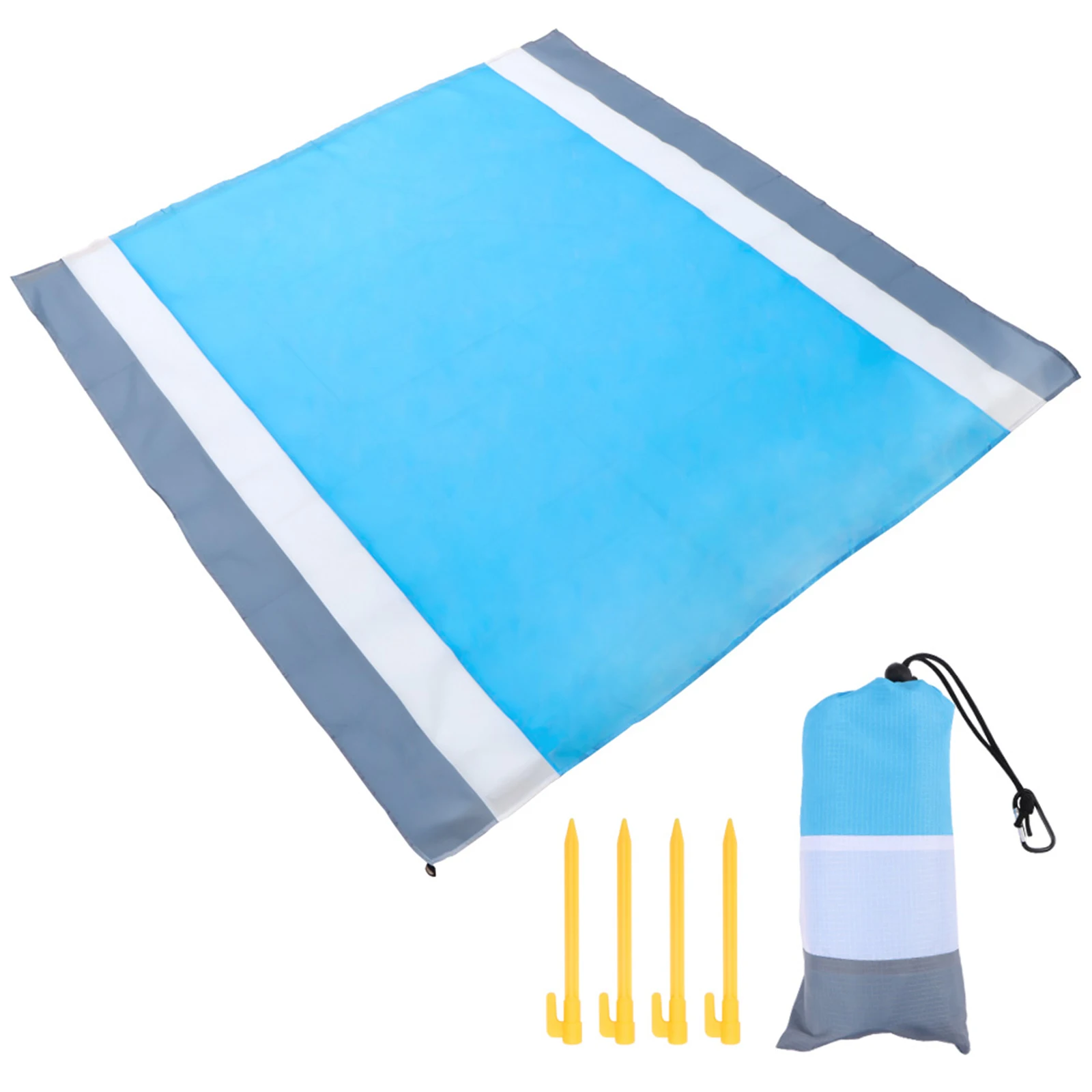 

Плед складной для кемпинга и пикника, водонепроницаемый портативный полиэстеровый мат для пляжа, с сумкой для хранения, оборудование для ке...