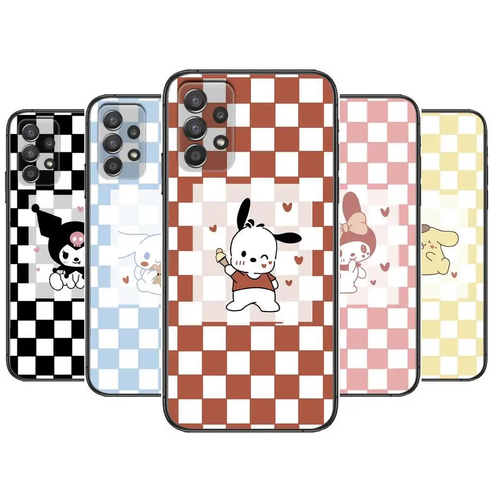 

cute cartoon anime Phone Case Hull For Samsung Galaxy A70 A50 A51 A71 A52 A40 A30 A31 A90 A20E 5G S Black Shell Art Cell Cove