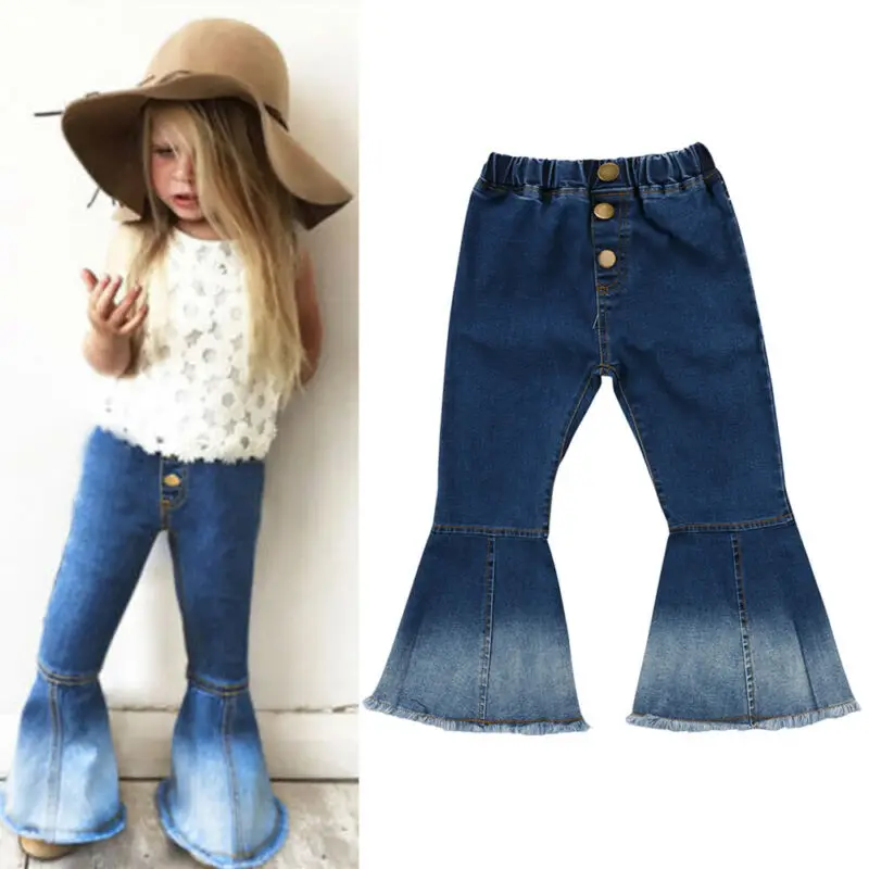 Модная Милая Одежда для новорожденных и детей одежда маленьких девочек штаны с