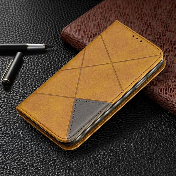 Цвет: желтый Flip Case For Huawei Y5 Y6 Pro Y7 Prime Y9 Prime Honor 7A Pro 7C 8A 8S 9X 10i Lite PU Leather Wallet Cover Coque Case - Цвет: Цвет: желтый
