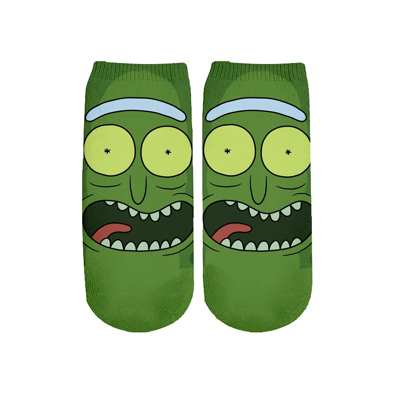 21 Новейшие Rick and Morty 3D печатных мультфильм милые короткие носки для мужчин женщин harajuku корейские носки RS-006 - Цвет: 21