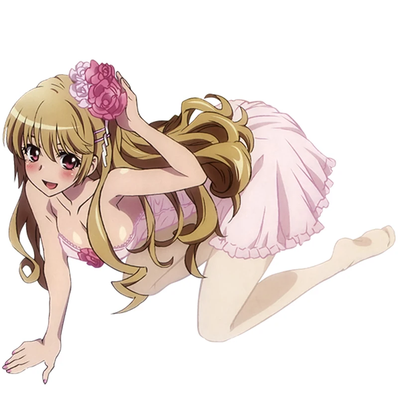 

Kawii Girl Vinyl Car Styling Stickers for Strike The Blood Anime JDM Car Window Decal PVC Accessorie