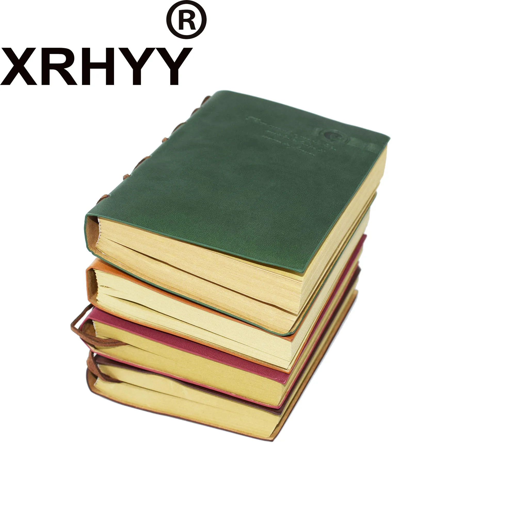 XRHYY дневник на резинке ключ Ретро винажные классические кожаные блокноты(зеленый