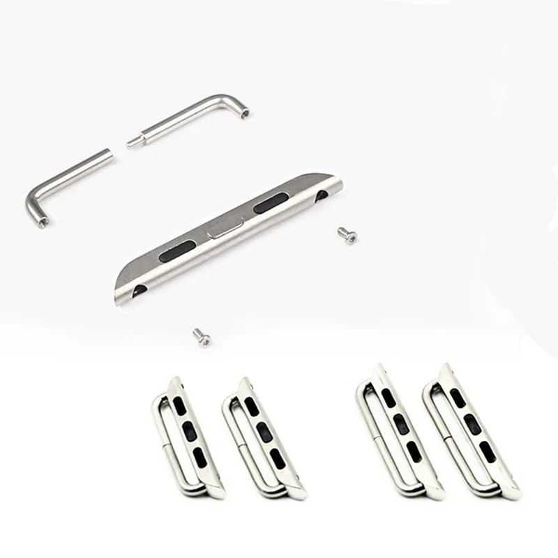 Соединитель из нержавеющей стали для ремешка Apple Watch ремешок iWatch 6 SE 5 4 3 38 мм 40 42 44