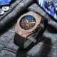 Automatic Mechanical Watches for Men Luxury Brand CHENXI Male Leather Wristwatch Birthday Gift for Lover Rhinestone Gold Relogio Other Image
