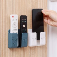 wall mounted storage box mobile phone plug holder organizer air conditioner tv remote control multifunction usb charging stand
