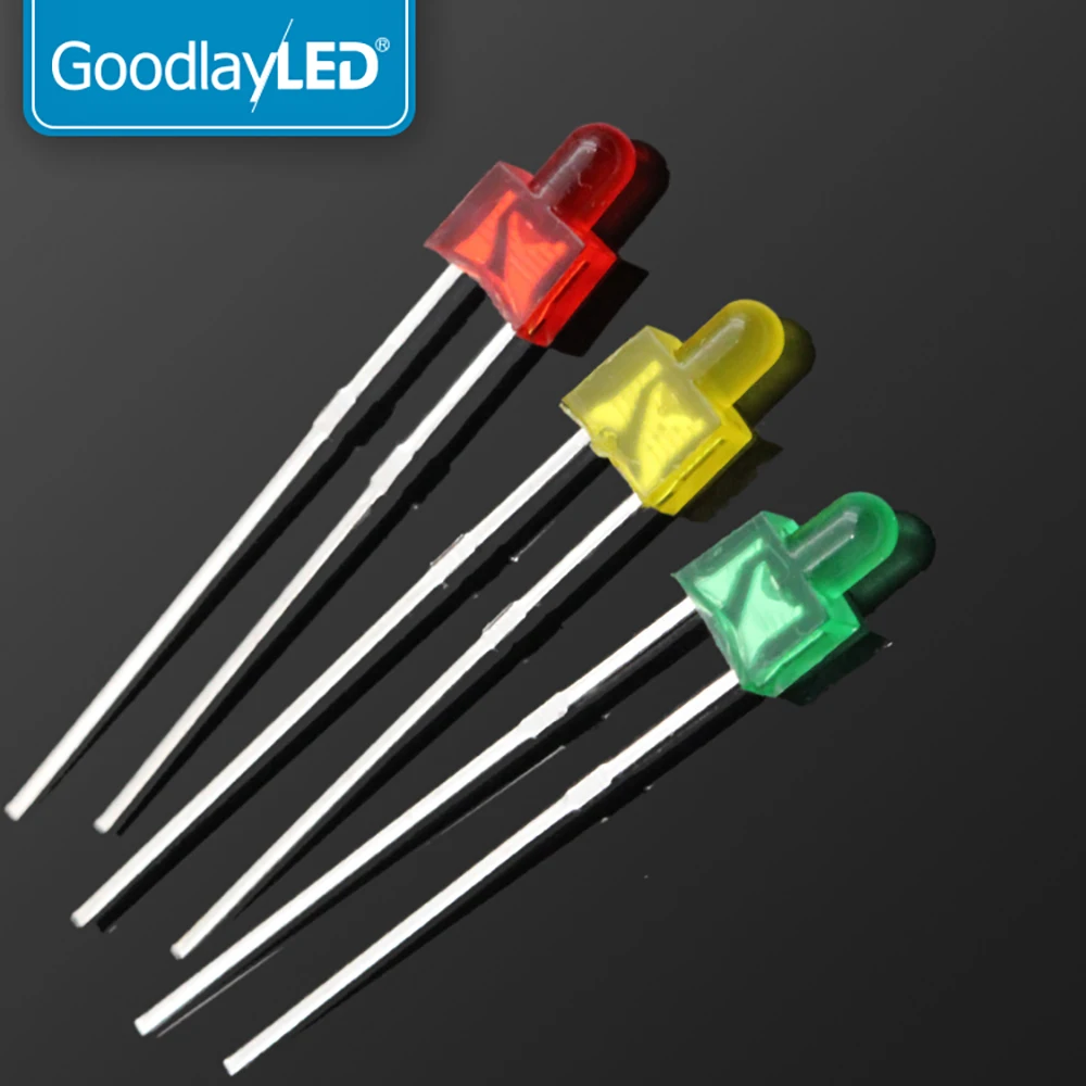 

2 мм короткие ножки красный зеленый синий Dip Led