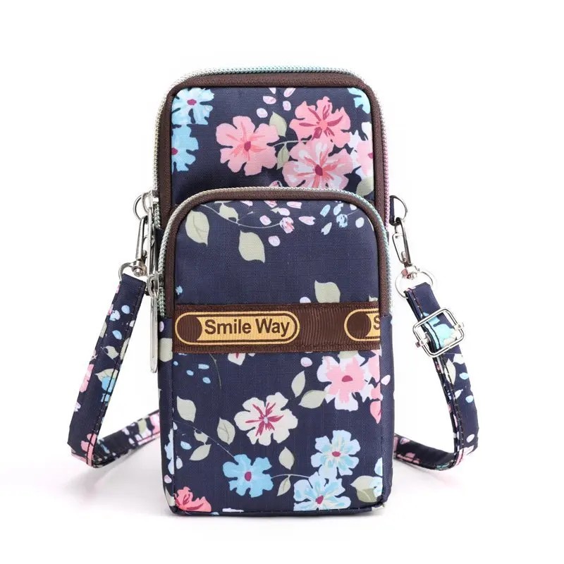 

Women Cross-body Bag Cute Ladies Mobile Phone Bag Flower Design Wallet Sports Arm Bag New 2021 for Girl/ DSFC0232