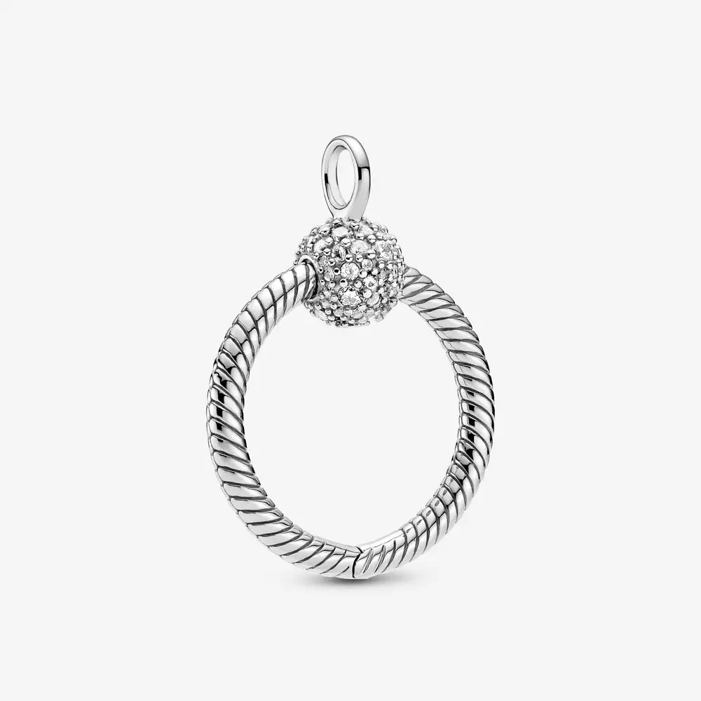 Женское ожерелье из серебра 925 пробы с подвеской О|Ювелирные шармы| |