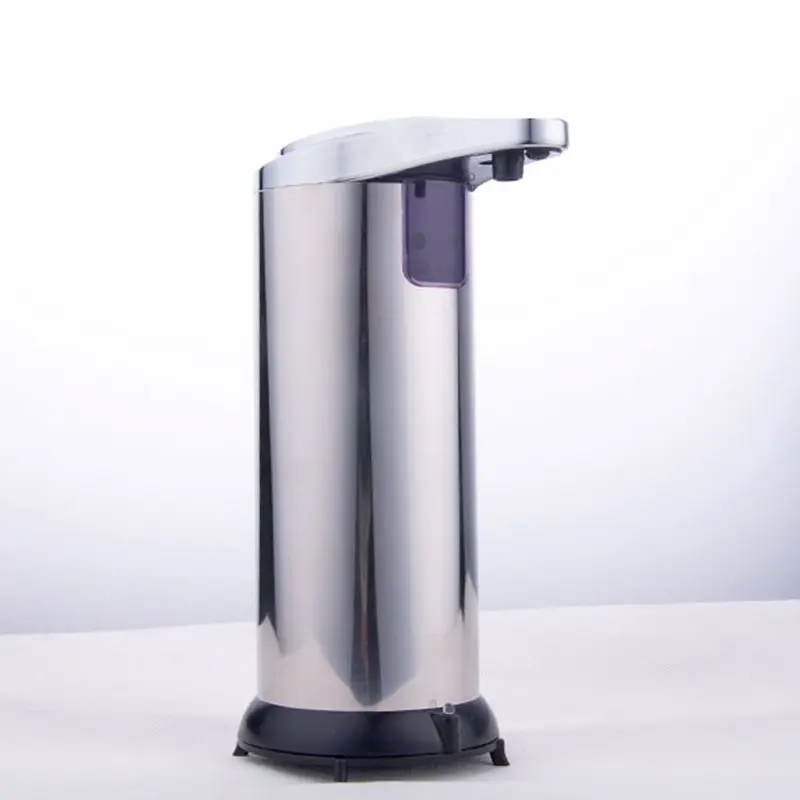 

250ml Touchless Sensor Automatic Sanitizer Soap Dispenser Bath Stainless Steel Infrared Sensing Liquid Soap Shampoo Dispenser