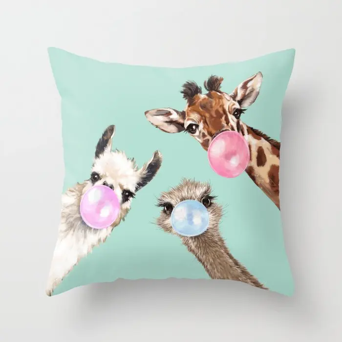 

Bubble Gum Gang Cushion Cover Decorative Pillow Cover Case Seat Car Home Decor Throw Pillowcase Decoration