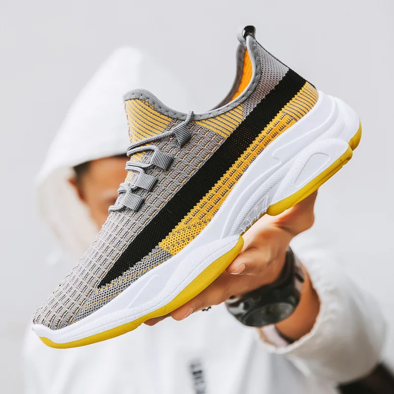 

Mixed Color Fashion Men Sneakers Breathable Light Running Shoes Casual Flats for Male Footwear Mesh Walking Zapatillas Hombre