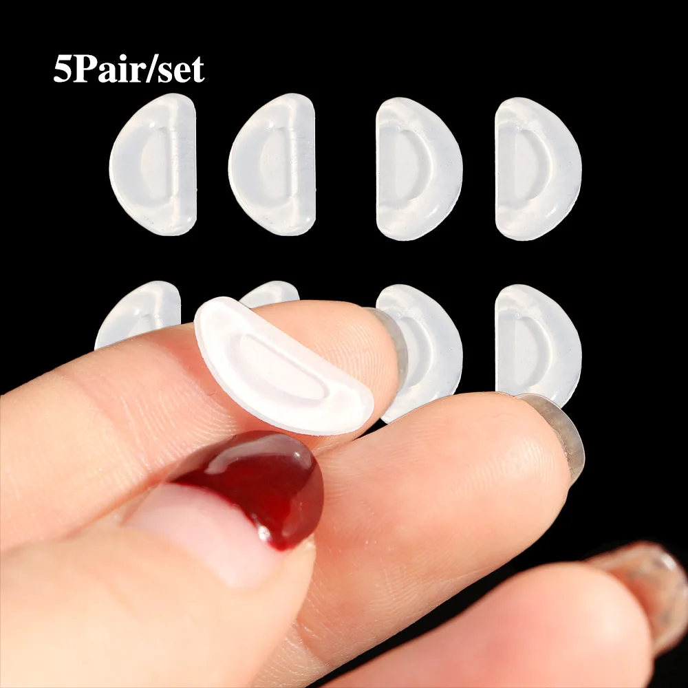 5 пар Нескользящие силиконовые накладки на нос для очков|Аксессуары очков| |