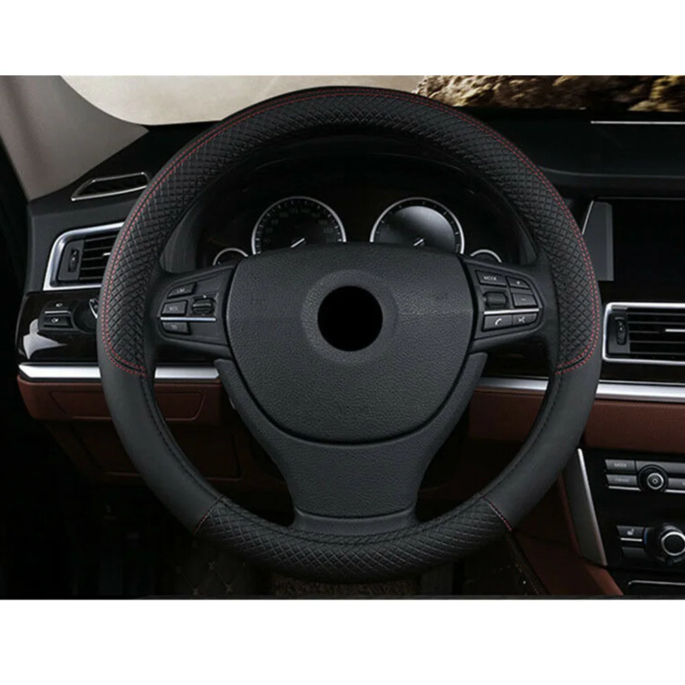 

38CM Steering Wheel Cover Anti-Skid Breathable Car Non-Slip 14.5-15inch