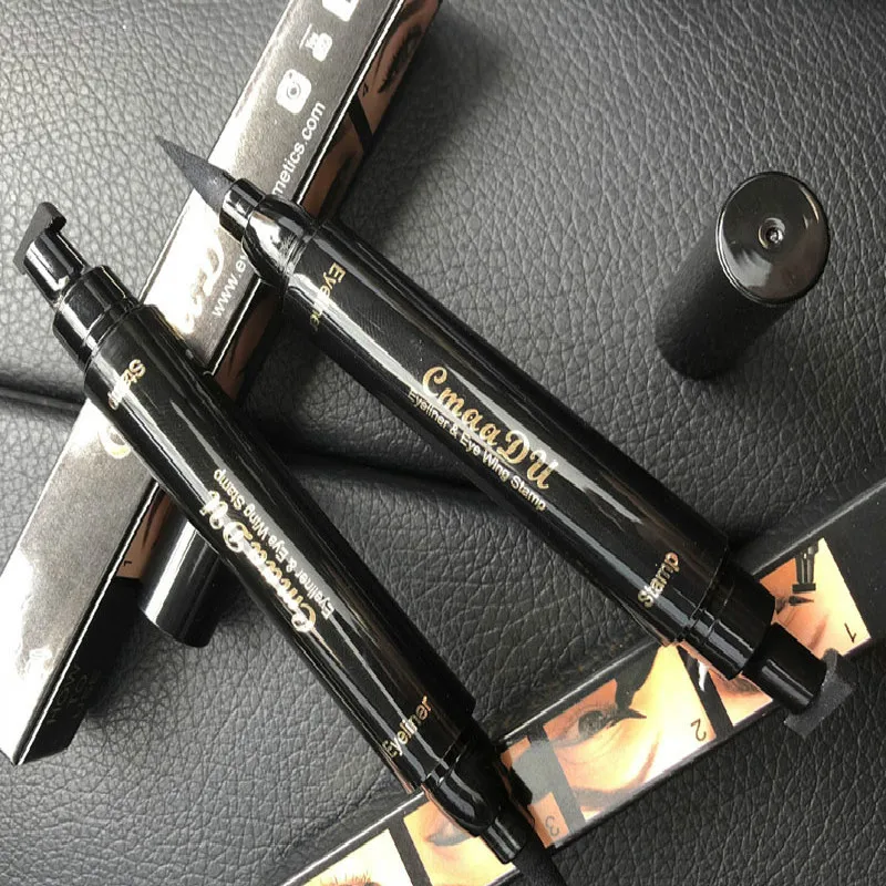 Liquid Eyeliner Stamp Marker Pen Waterproof Long Lasting Double-ended Cosmetic Makeup Eye Liner |