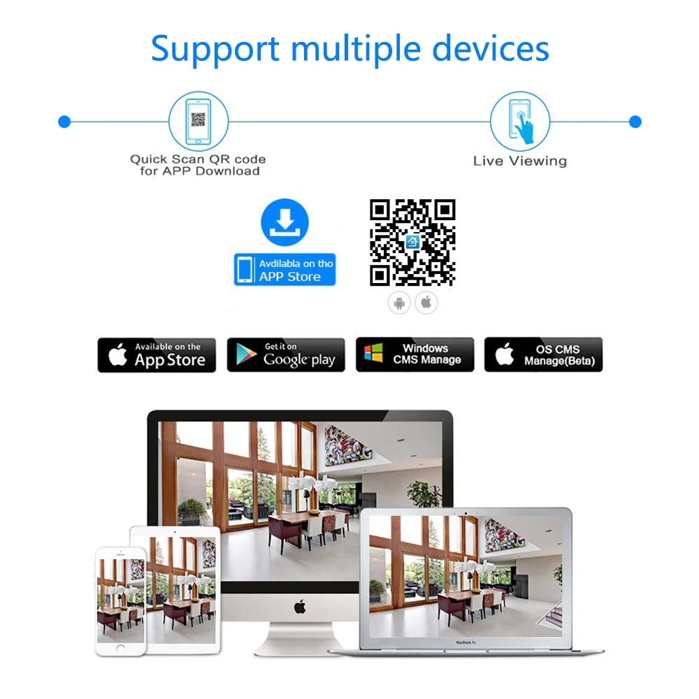 DIDSeth 4 канала 1080P Wi Fi NVR комплект Беспроводной с 2 шт. мегапиксельная наружная