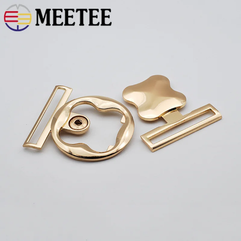 Meetee 2/5 шт. 50 мм Модные металлические кнопки для ремня пальто одежда декоративные