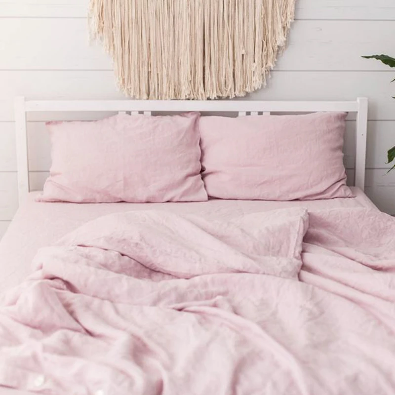 

Nature Linens Duvet Cover Double Nordic Cover 180 Bed Linen 100% Flax Countryside Bedding Bed Covers King Size