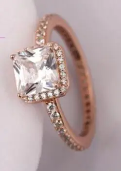 Hot Sale Real 925 Sterling Silver Lucky Finger Rings For Women Fashion Jewelry Gift Drop shipping - Цвет основного камня: 23