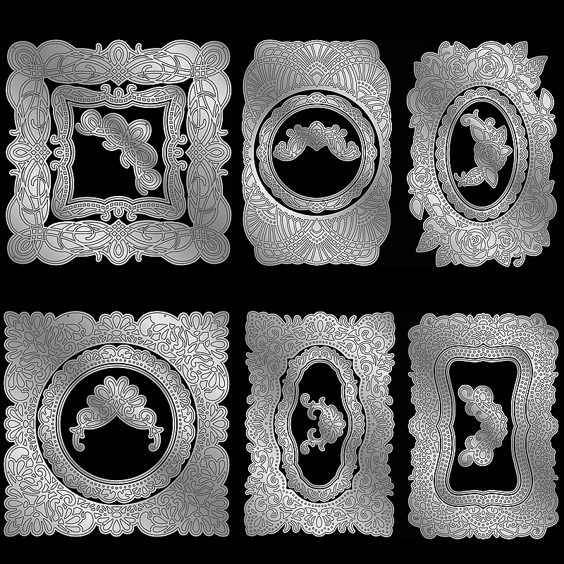 Высечки для вырезания металла кружевные круглые квадратные 2021 | Дом и сад