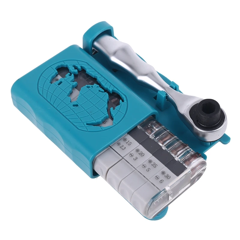 

Home need Ratchet Handle Wrench Mini 1/4inch Double Ended Quick Socket Rod Screwdriver Bit Tool, Necessary Repair Tools