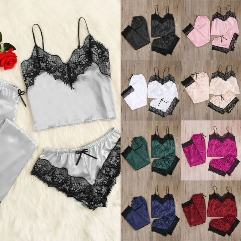 Женское атласное шелковое кружевное белье одежда для сна банный халат-кимоно