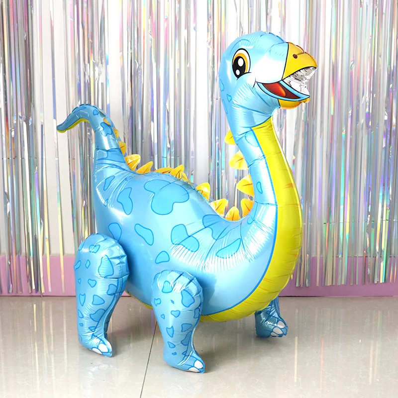 New Year 3D Dinosaur Foil Balloons Green Standing Dragon Birthday Party Decorations Kids Supplies Baby Shower Toys Air Globos | Дом и сад