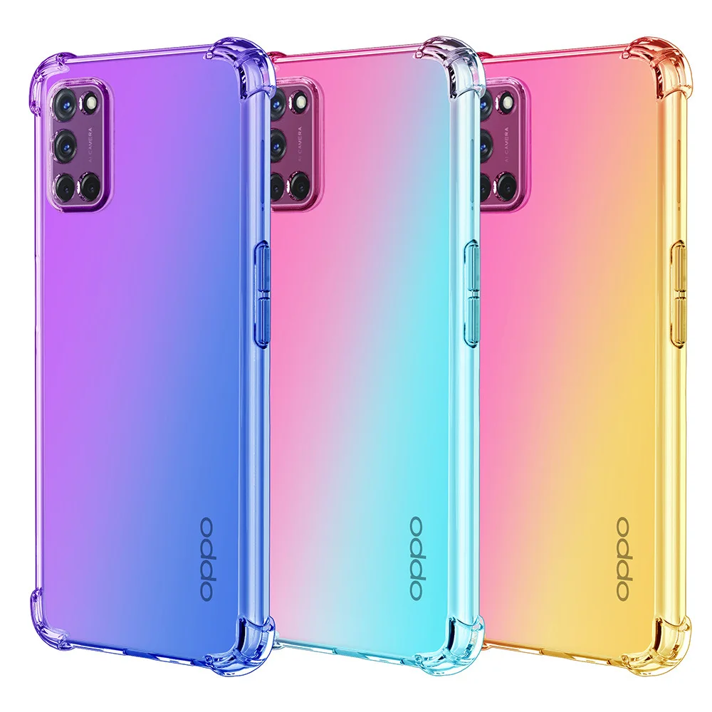 

Gradient Soft TPU Cover Phone Case For OPPO Find X2 X2 Pro X2 Lite X2 Neo Find X3 Lite Find X3 Neo X3 Pro Narzo 20 Pro Funda