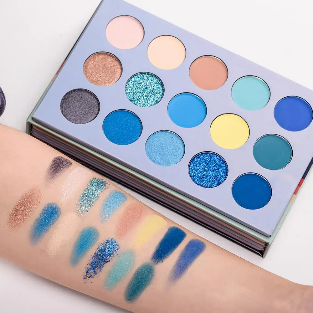 BEAUTY GLAZED натуральные матовые мерцающие тени для век палитра светящихся