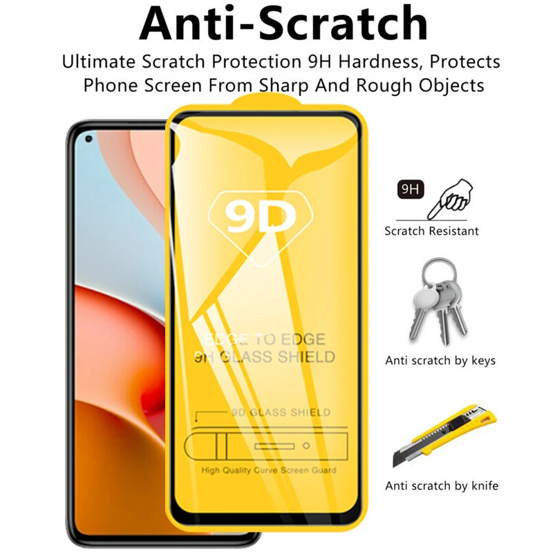 

2Pcs 9D Full Cover Tempered Glass For Xiaomi Redmi Note 9T note9 t not9t Full Glue Protector Glass Cover on red mi not9 9t Armor