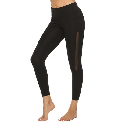 

2020 Women Sports Fitness Yoga Pants Skinny High Waist Solid Color Long Pants 4 colors